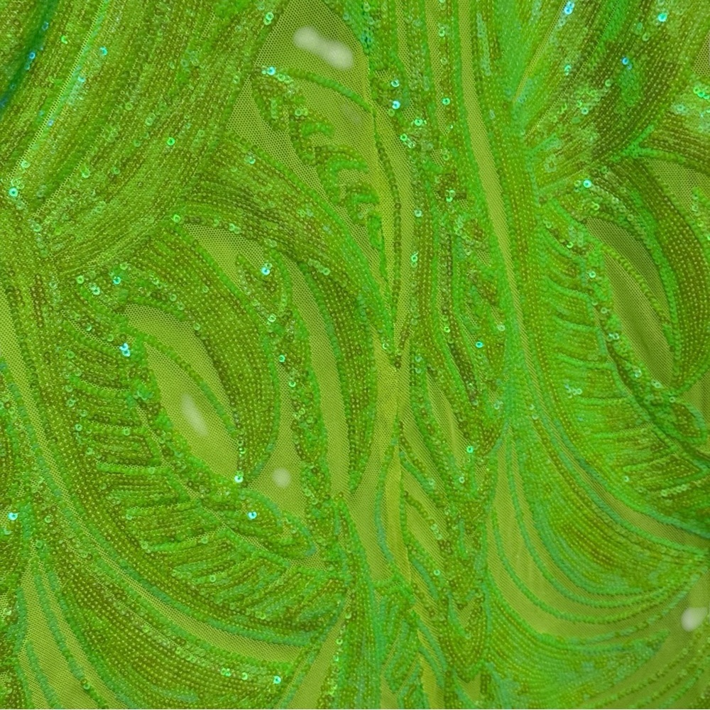 Morgan & Company Lime Green Evening Gown - Picture 8 of 11